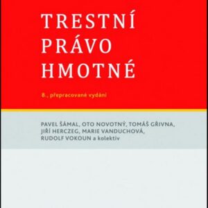 Trestní právo hmotné (Prof. JUDr. Pavel Šámal) (česky)