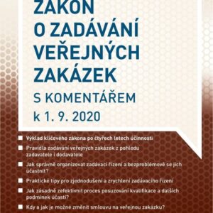 Zákon o zadávání veřejných zakázek s komentářem k 1. 9. 2020 (Lenka Krutáková) (česky)