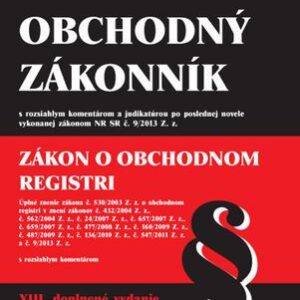 Obchodný zákonník Zákon o obchodnom registri (česky)