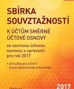 Sbírka souvztažností k účtům směrné účtové osnovy se vzorovou účtovou osnovou s opravami pro rok 2017 (Jaroslav Jindrák) (česky)